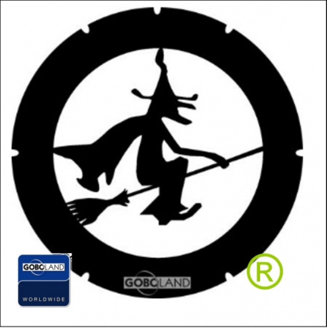 Wicked Witch Gobo Vliegende Heks Bezemsteel B-size 2 435 013