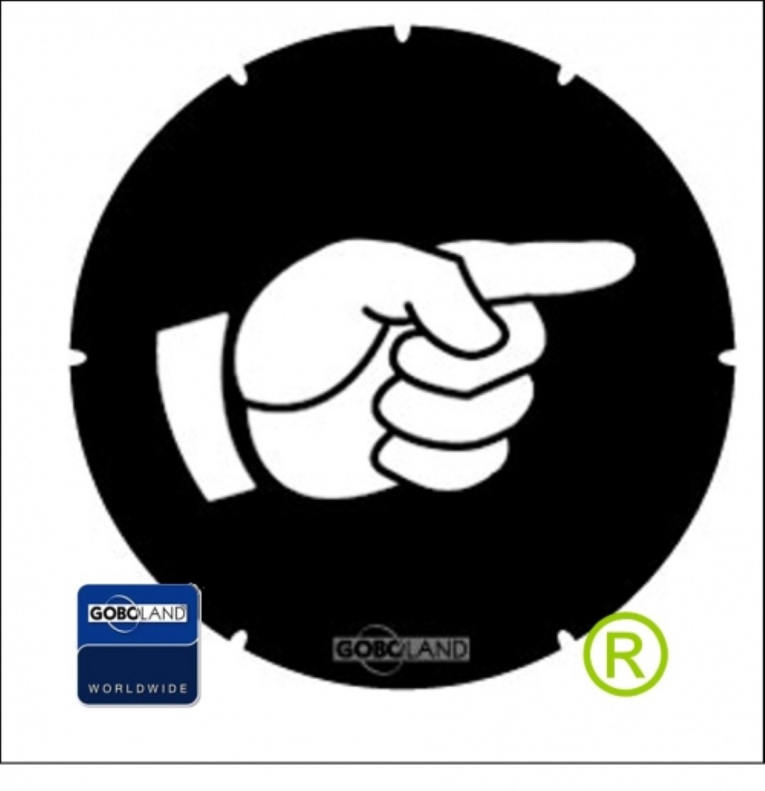 Pointing Hand Wijsvinger Gobo B-size 2 541 008
