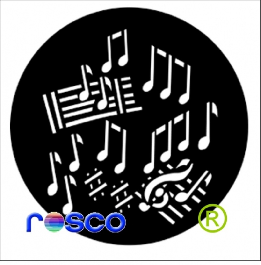 Dance Muzieknoten Gobo B-size 77300