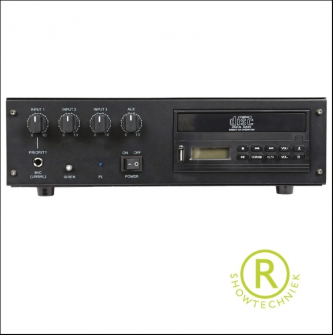 Mengversterker CD en USB 30watt 100volt en 8 ohm UPA30CD