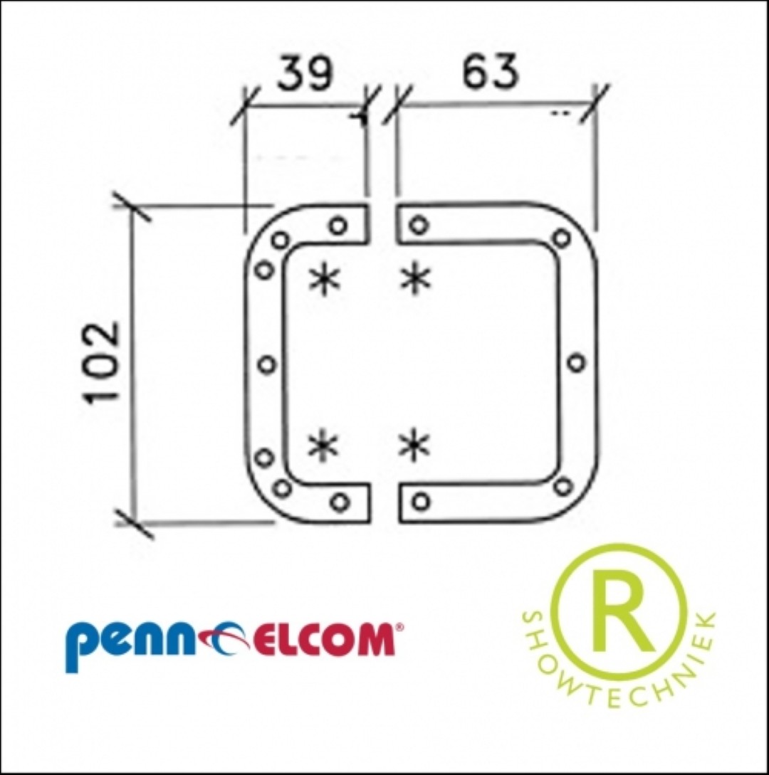 Achterplaat medium Backplate L0906