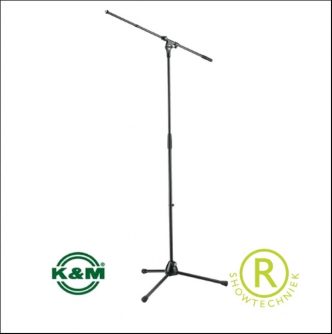 Microfoonstander met vaste hengel zwart 210/2