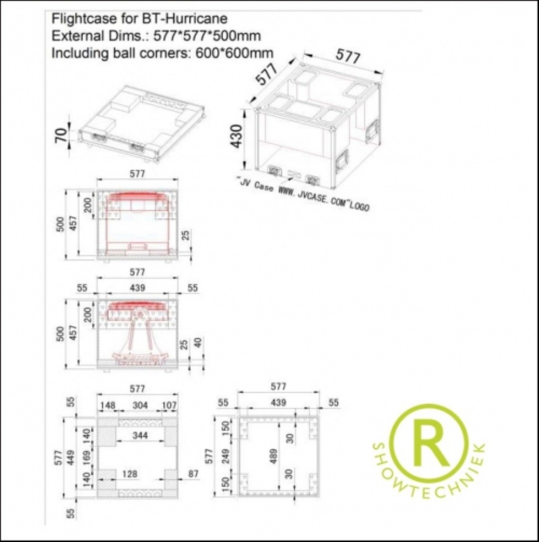 Flightcase voor BT-HURRICANE