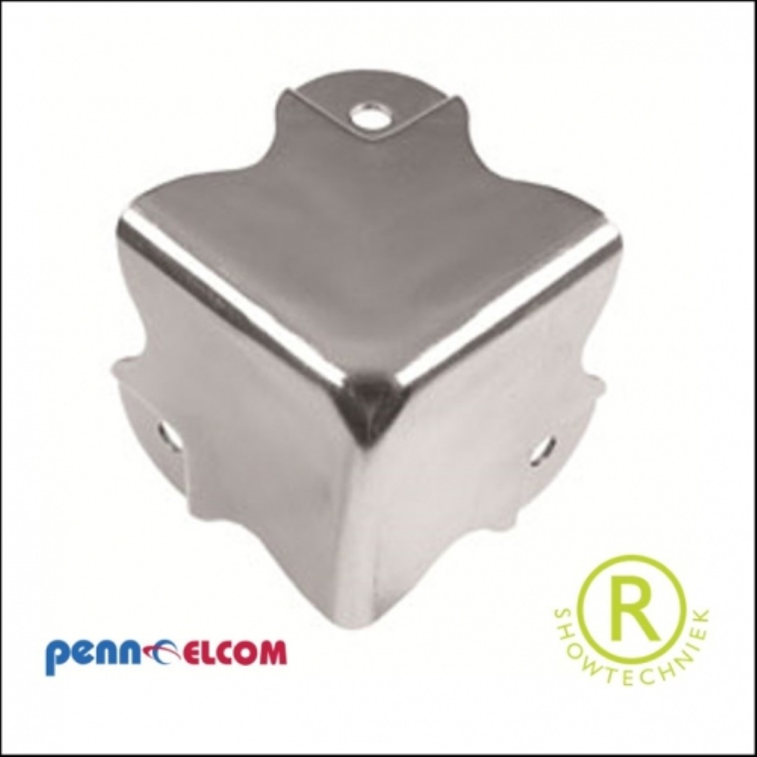 Platte hoek met benen en verzet 49mm C0674/30z Flightcase hoek