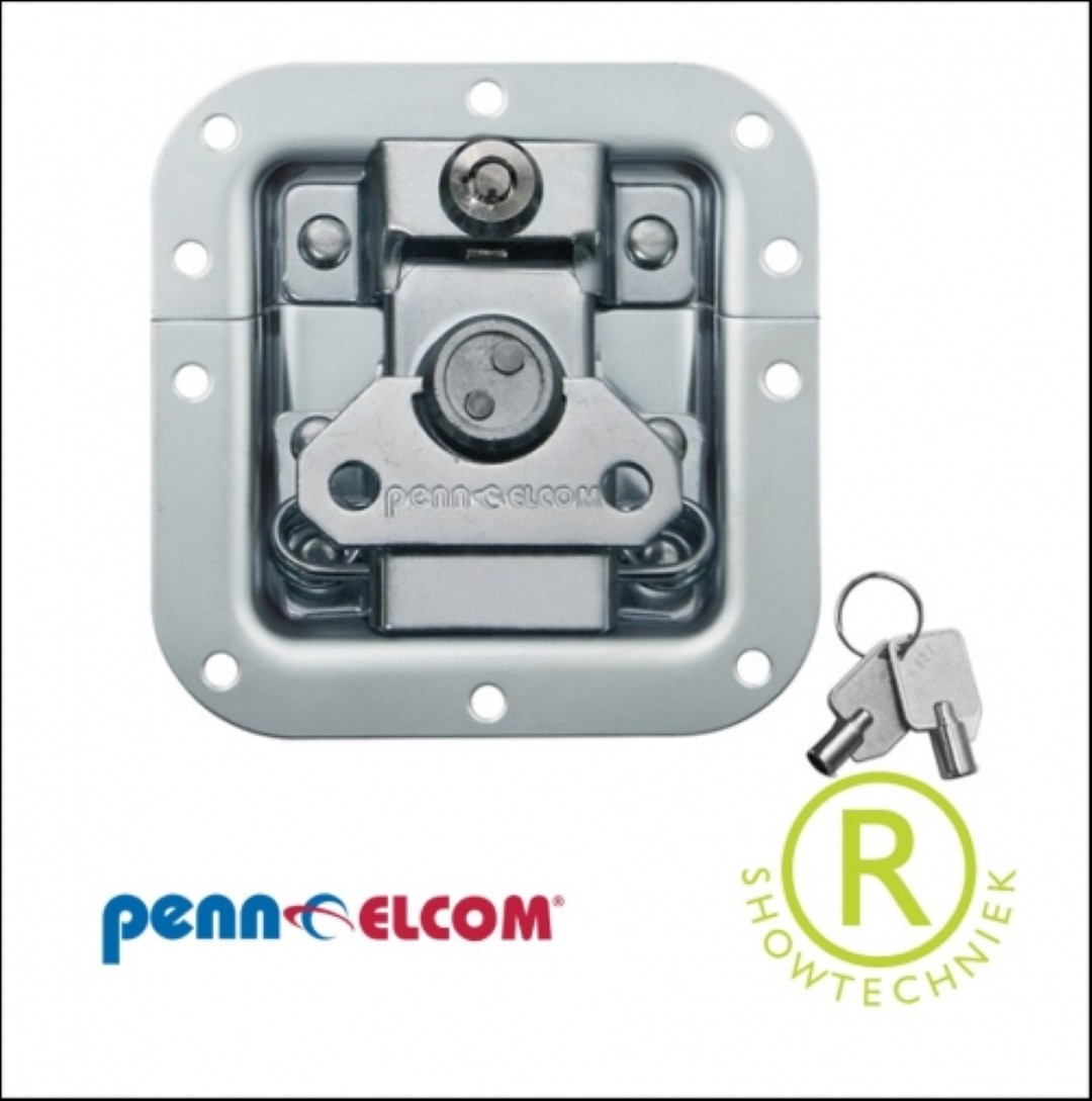 inbouw vlindersluiting medium met slot en sleutels L905/927 - With Key Lock