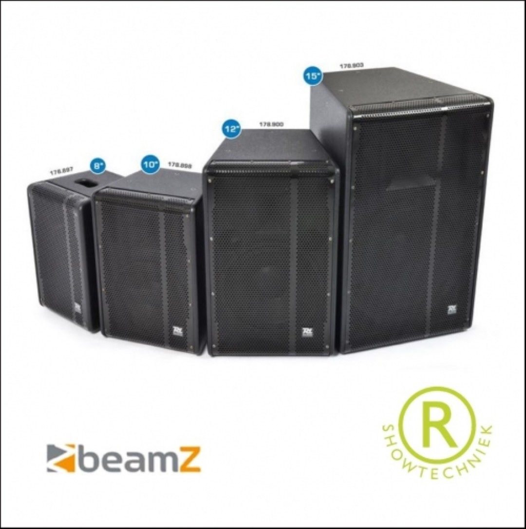 Geluidsbox 12 inch 400 watt RMS 128 dB Piek Zwart
