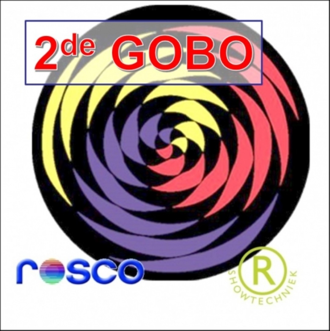 Gobo Costum Made multi kleuren naar eigen ontwerp Multi Colour Glass 2de Gobo KOPIE