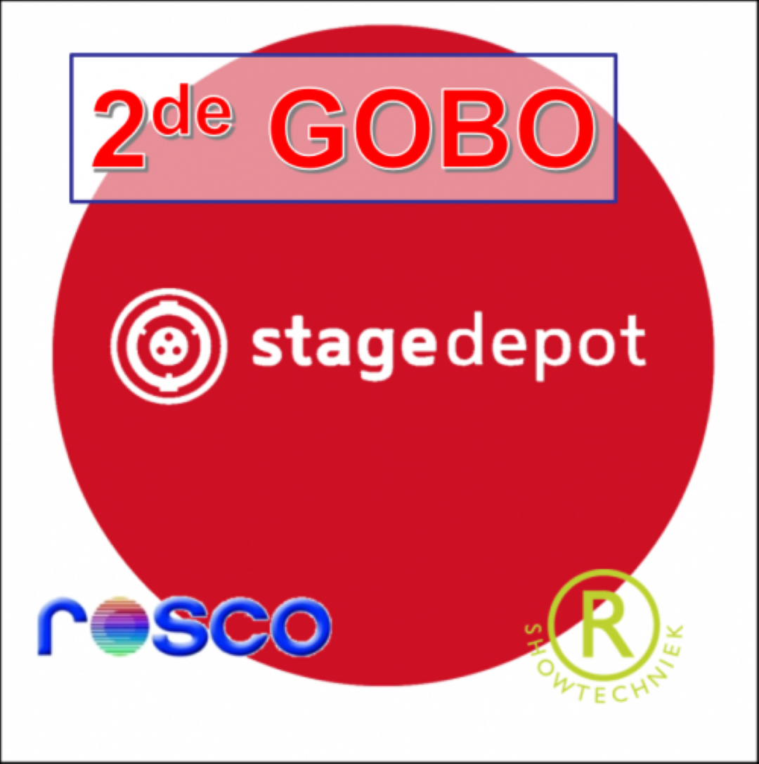 Gobo Costum Made kleur en wit glas naar eigen ontwerp One Colour Glass 2de Gobo KOPIE