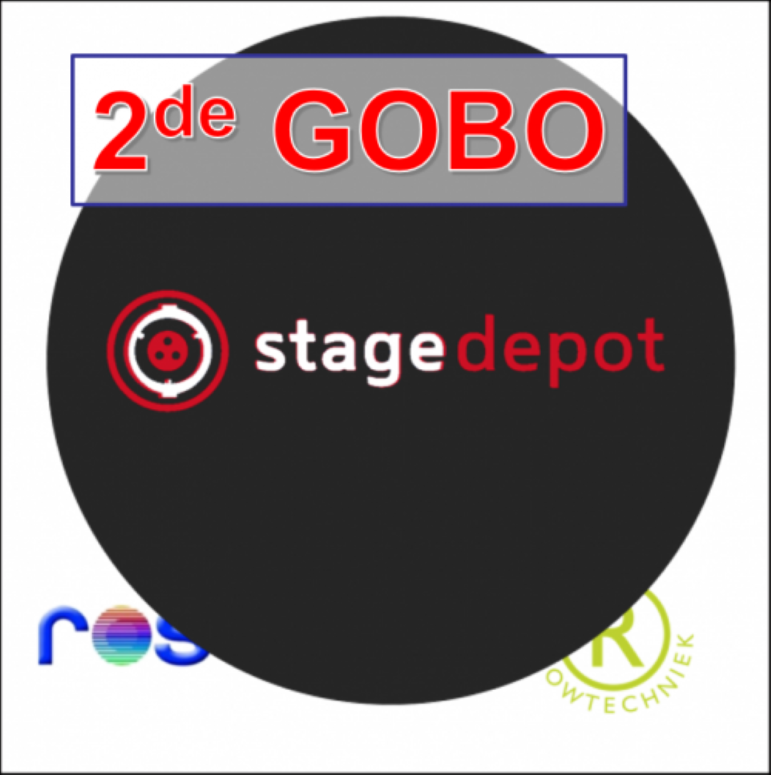 Gobo Costum Made 2 kleuren naar eigen ontwerp Two Colour Glass 2de Gobo KOPIE