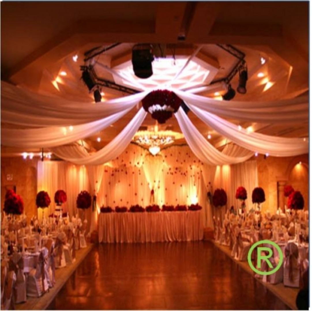 Gedrapeerd Plafond Centre Piece 8 wit huren