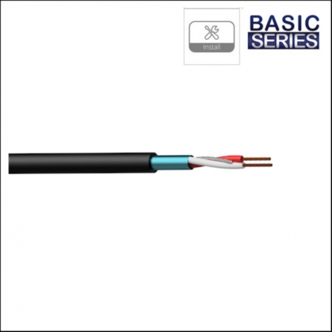 BMC224 symmetrische kabel microfoonkabel zwart 100 meter installatie