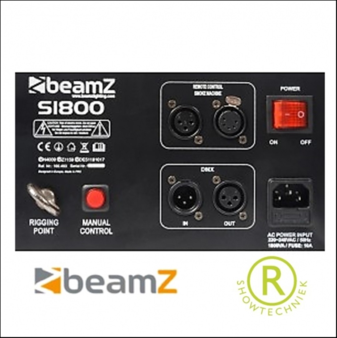 Verticaal spuitende rookmachine - Smoke Machine DMX S1800