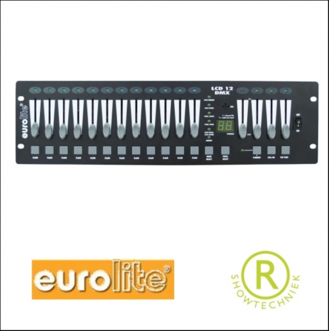 Lichtcontroller huren 12 kanalen LCD-12 DMX Eurolite