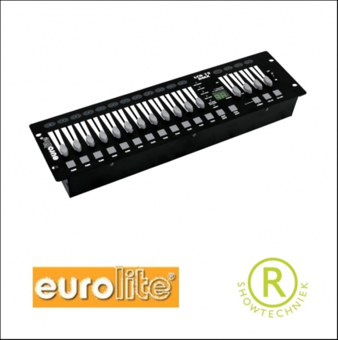 Lichtcontroller huren 12 kanalen LCD-12 DMX Eurolite