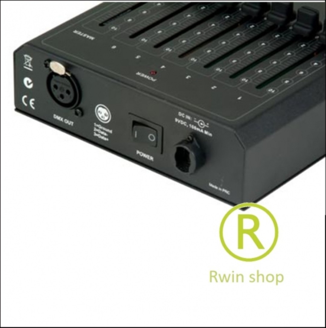 lichtmengtafel huren 6 kanalen met master fader batterij of 230volt Elation SDC-6