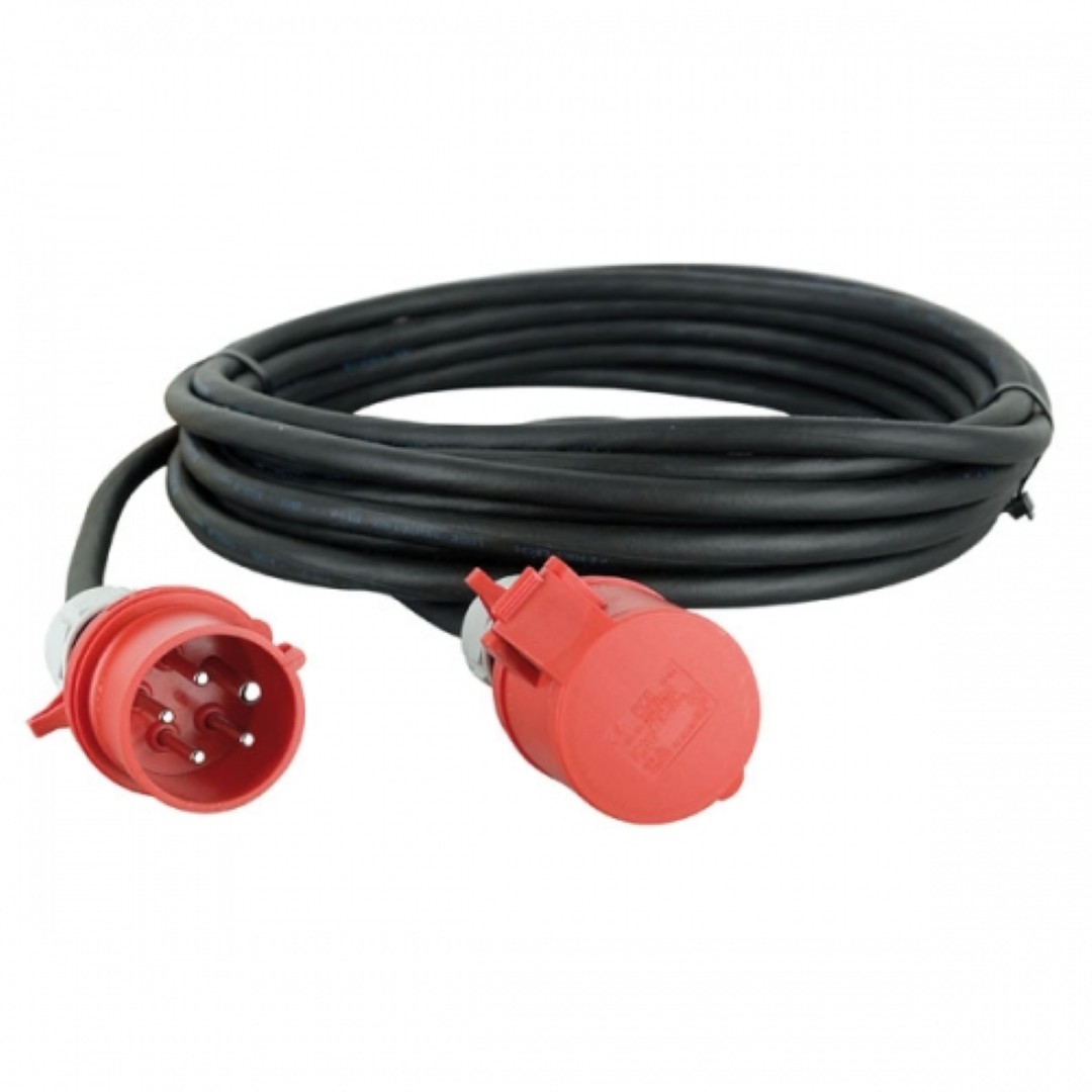 380 Volt kabel huren 32 ampere krachtkabel 15 meter 5 x 4 Qmm
