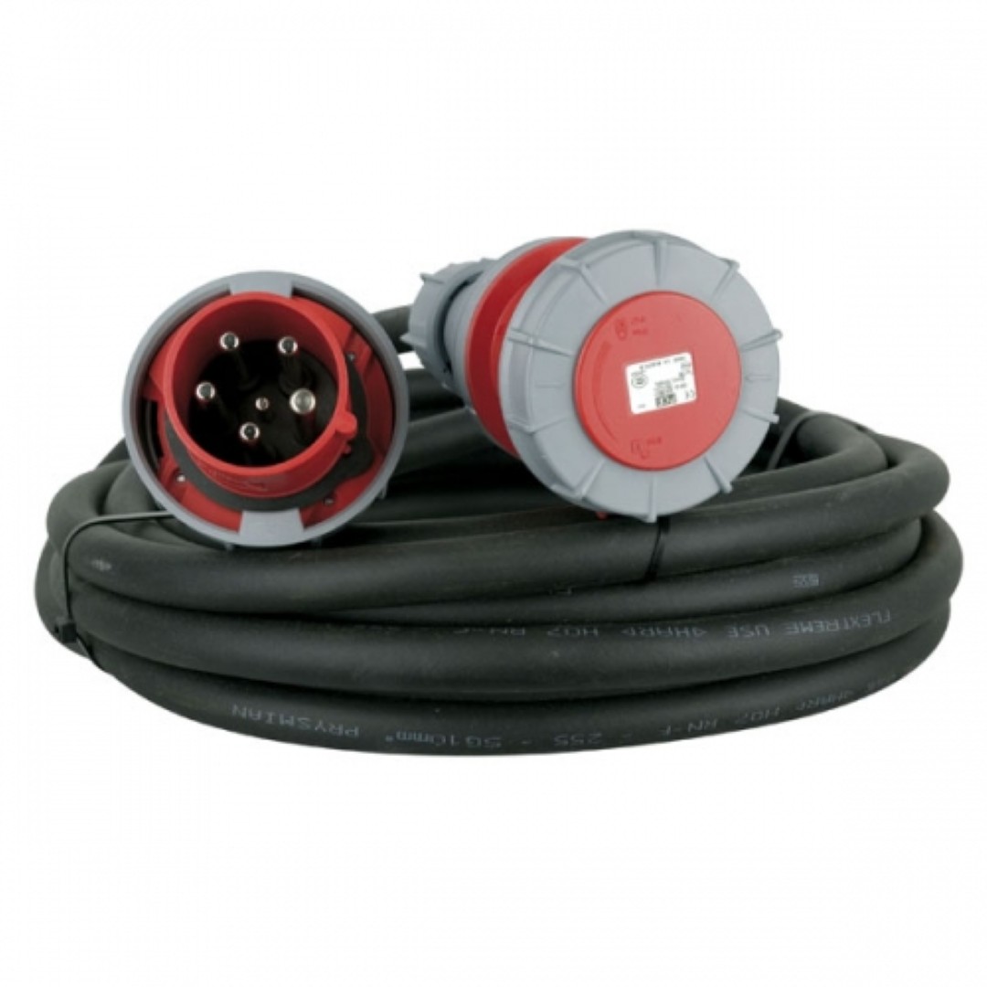 380 Volt kabel huren 125 ampere krachtkabel 10 meter 5 x 25 Qmm