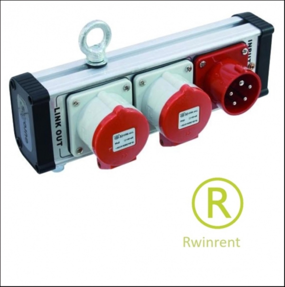 breakout huren split 32 ampere kracht naar 2 x 32 ampere kracht