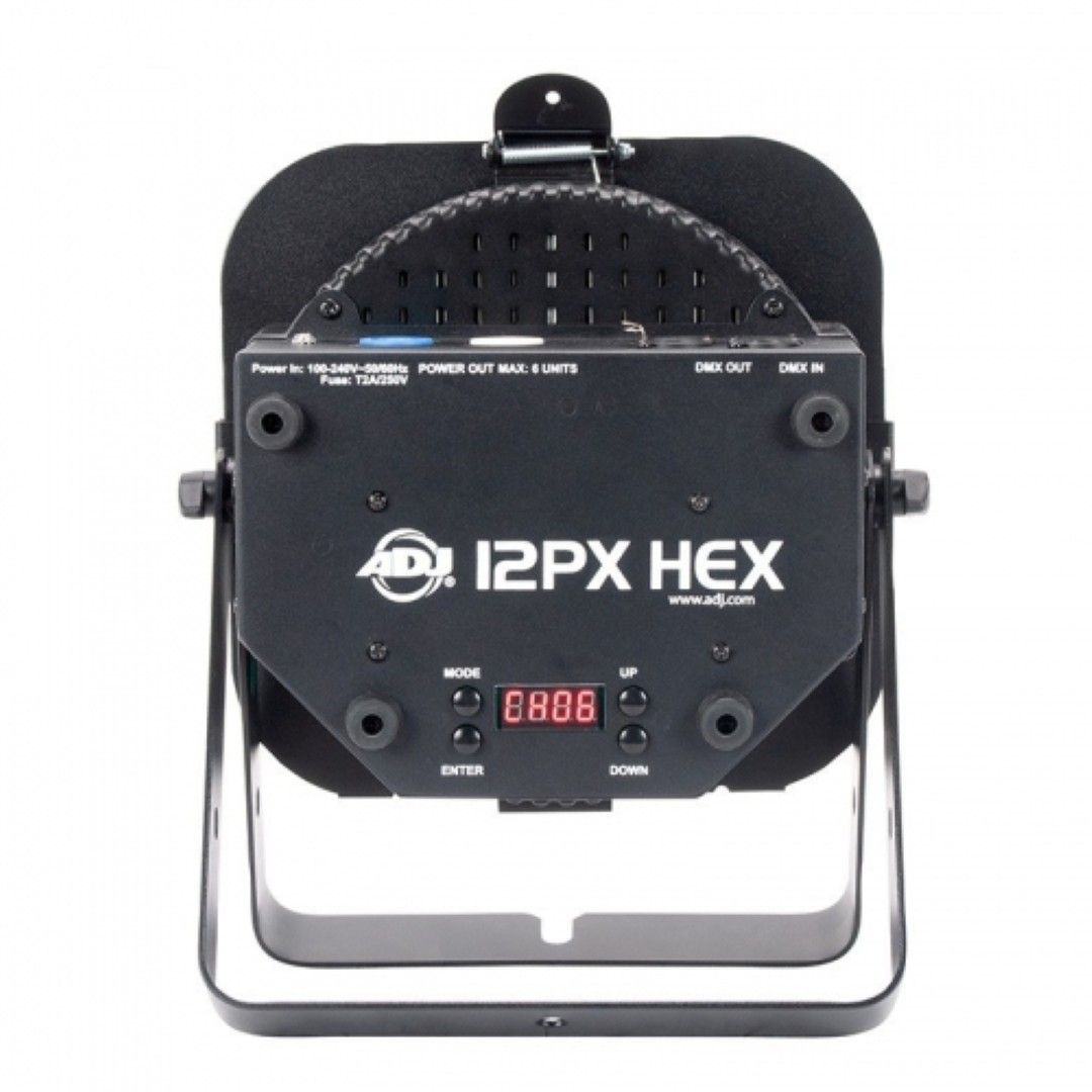 12PX Hex Flatpar LED Par fixture 12 x 12-Watt, 6-IN-1 HEX