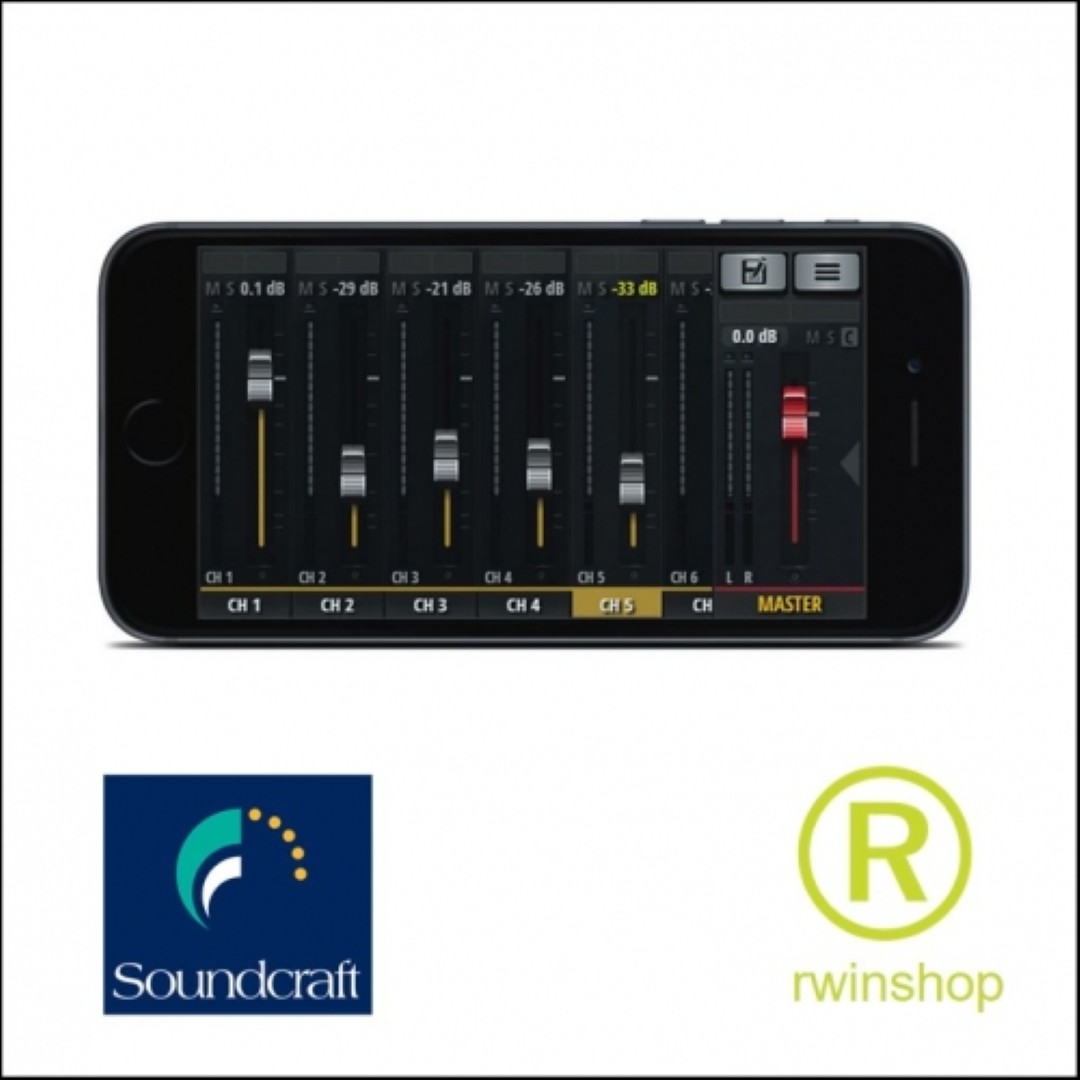 12 Kanaals Digitaal Mengpaneel unit - Tablet-Smartphone-PC UI12