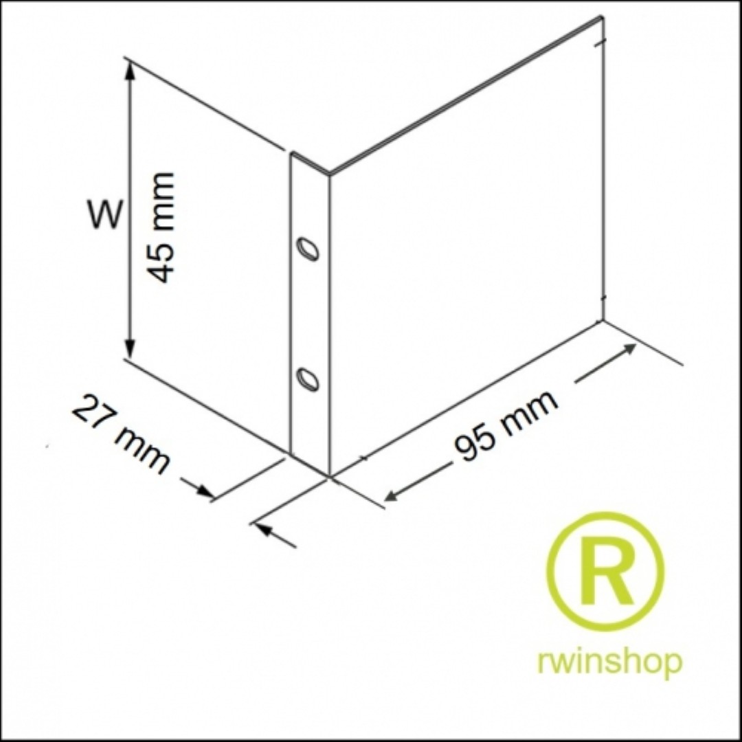 Montageplaat 3 He per paar- 19inch oren - aanpassen apparatuur 19inch R1206/3U