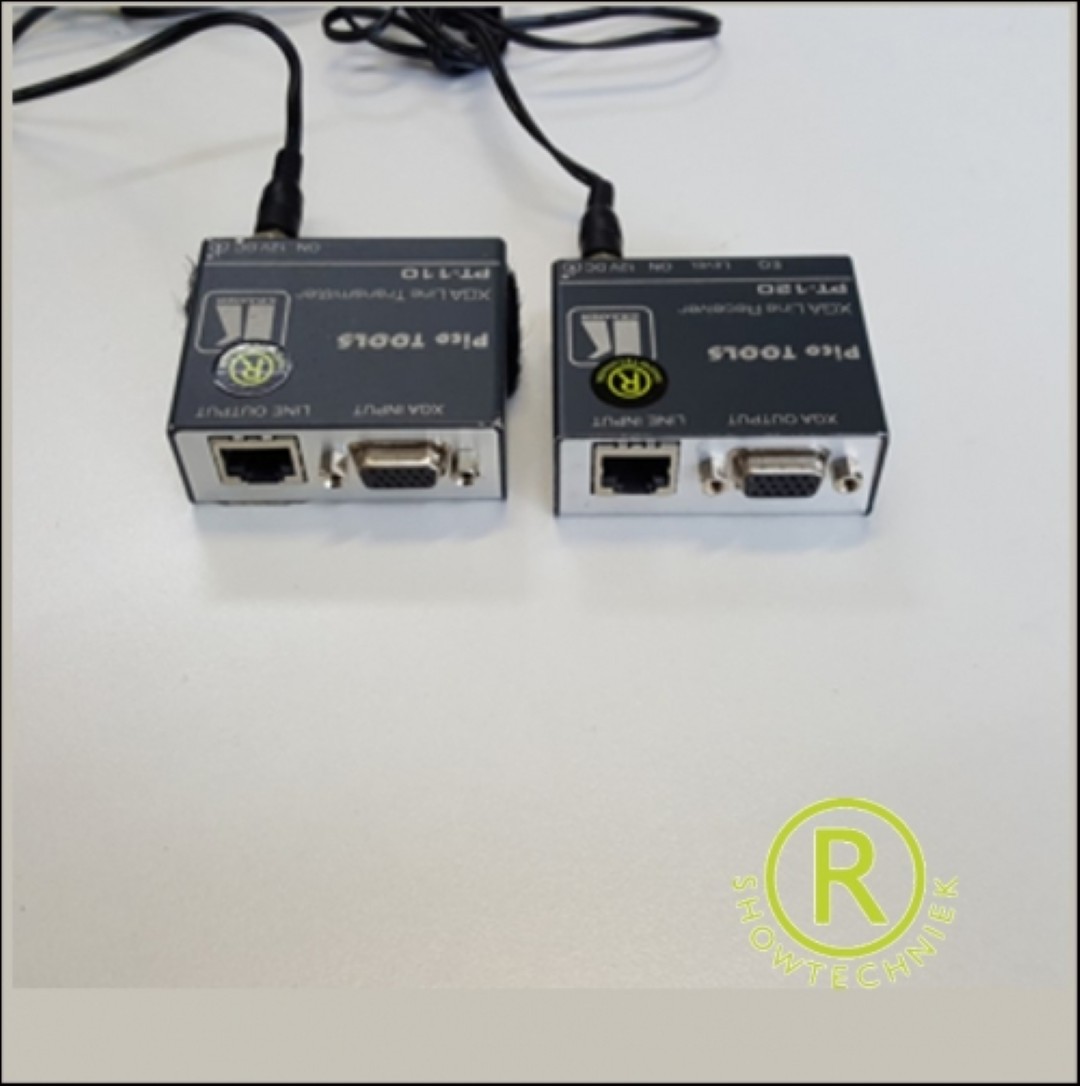 VGA-Cat5 Huren reciever PT120 en ontvanger PT110