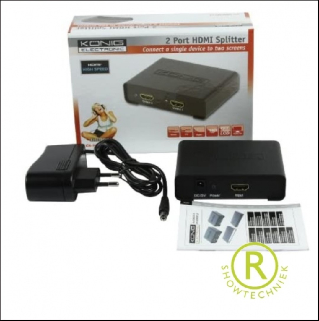 HDMI splitter 1in 2uit kn-hdmi- spl10