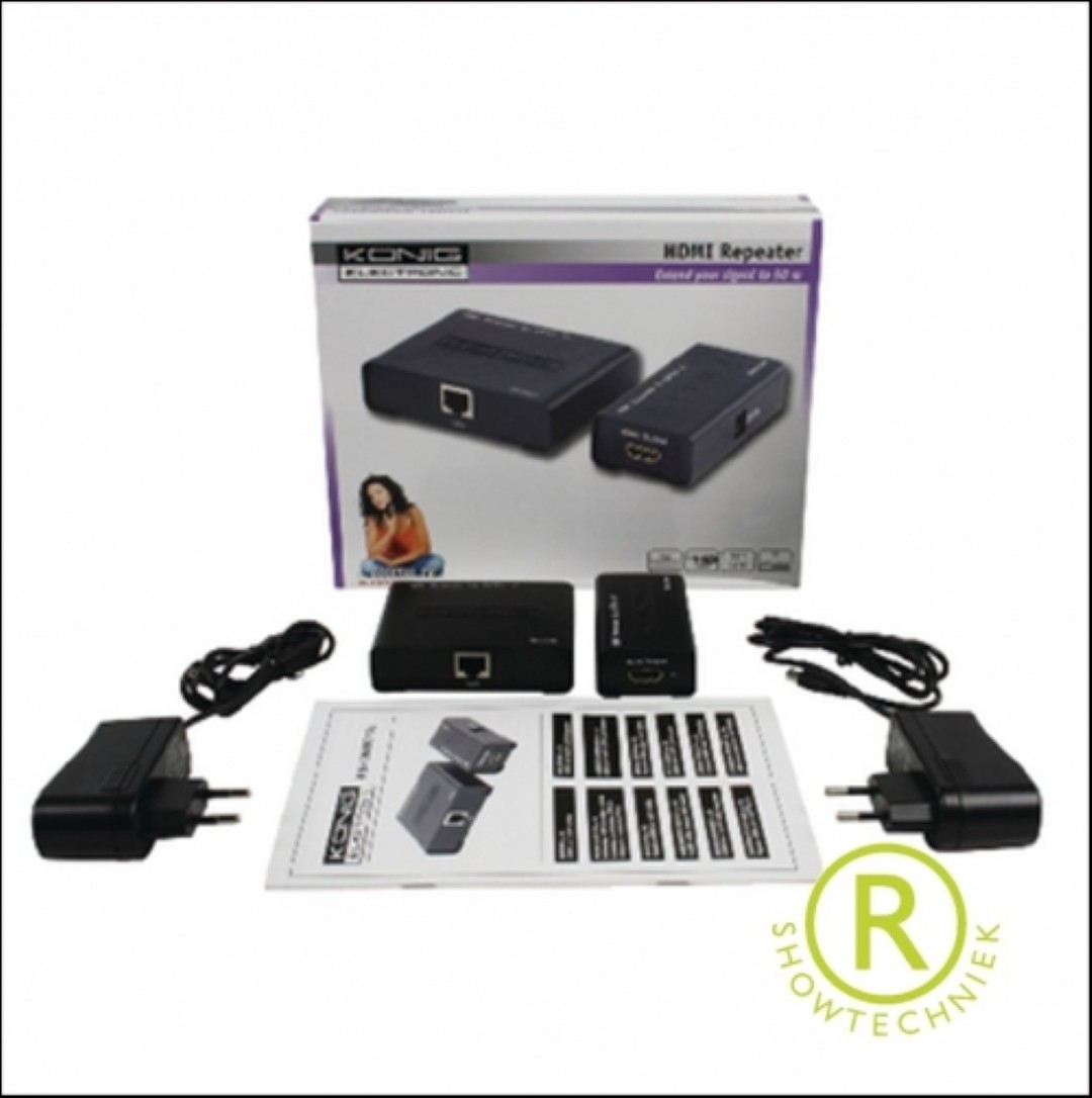HDMI signaalversterker via cat5 KN HDMI REP25