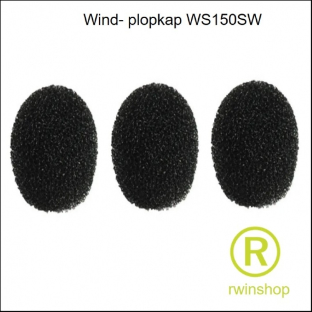 Windkap plopkap WS-150 SW per 3 stuks 11 x 12 lang x 4-6 mm