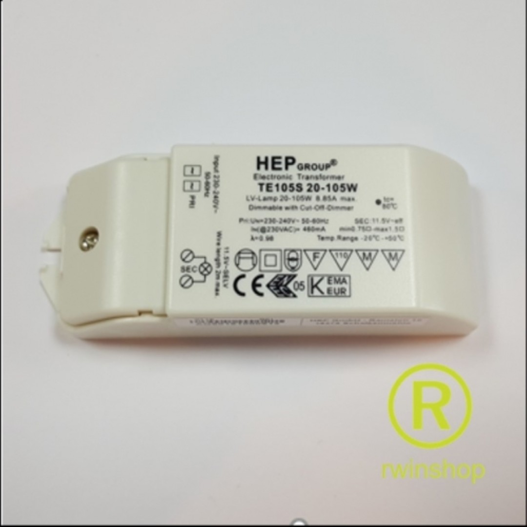 LEDdriver 12volt 20-105watt dimbaar