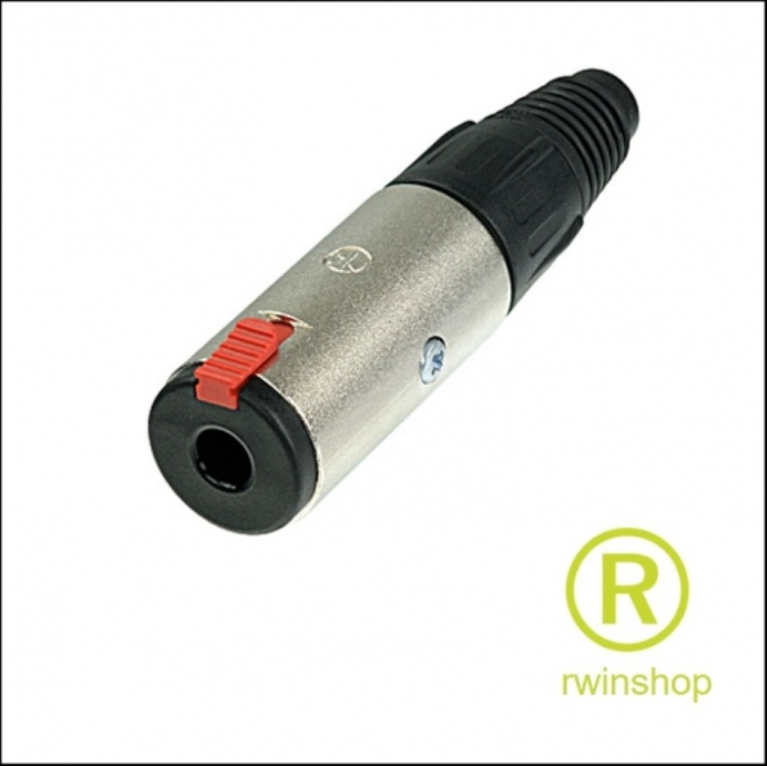 jack kabeldeel female NJ3FC6 contraplug nikkel stereo