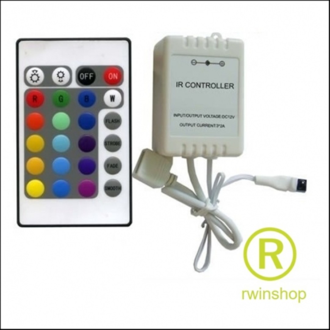 Ledstrip controller RGB 12volt IR afstandsbediening