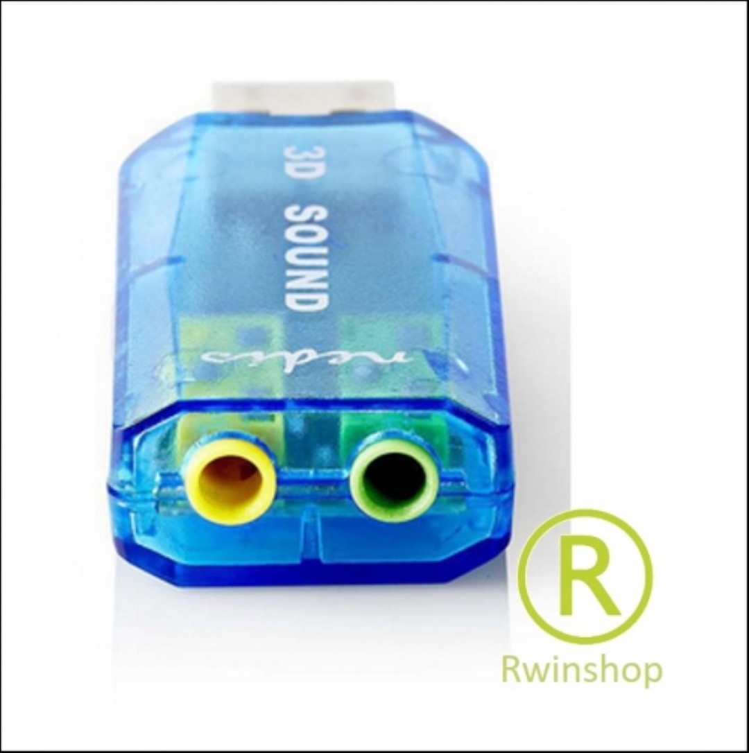 USB adapter, voor audio en microfoon via mini jack