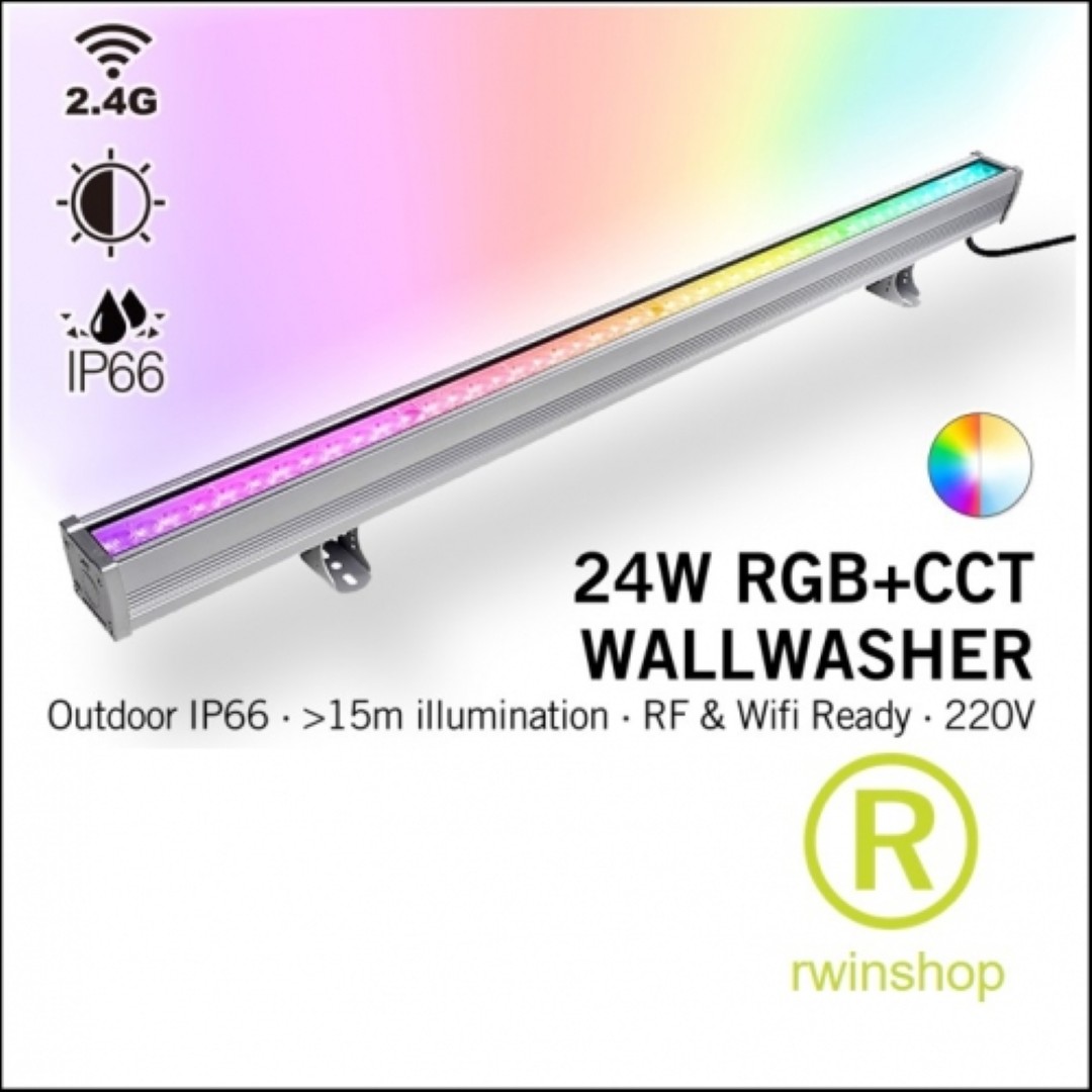 LEDbar RGB-CCT outdoor en indoor alle kleuren en wit Wallwasher