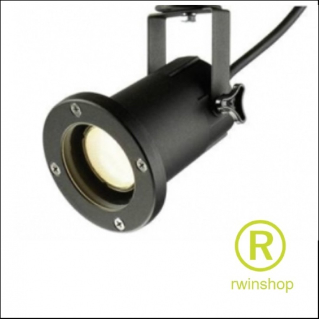 buitenspot zwart met LED lamp