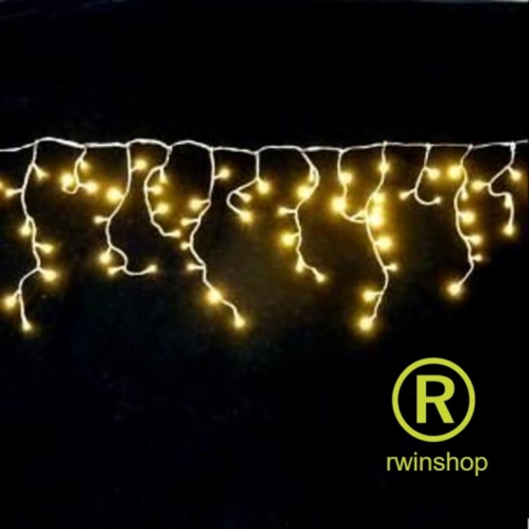 Iciclelight LED-lampjeskabel 360LEDs warm wit 1200 meter x 50 cm hoog IP44 lichtsnoer