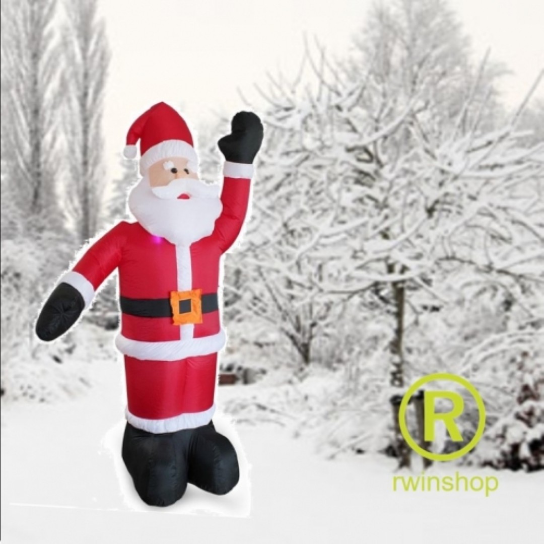 Kerstman kingsize opblaasbaar 183cm IP44