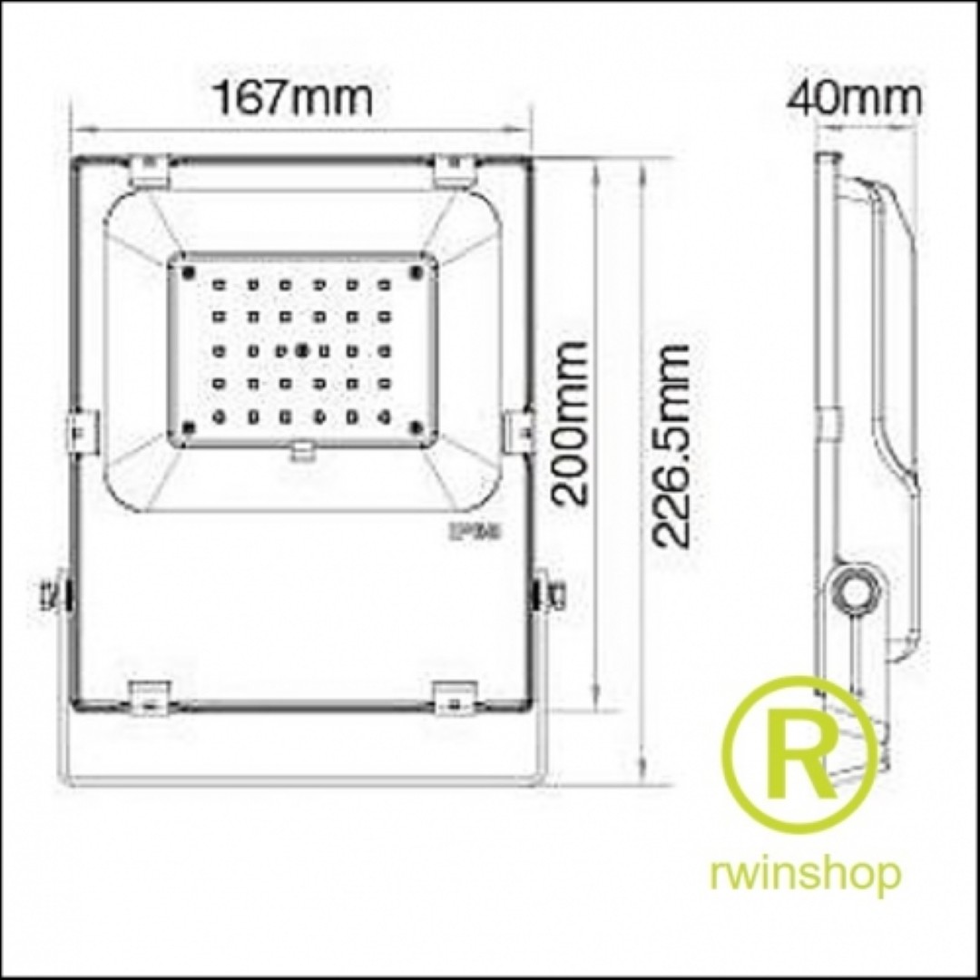 RGB-CCT-floodlight LED 30watt outdoor schijnwerper met controller