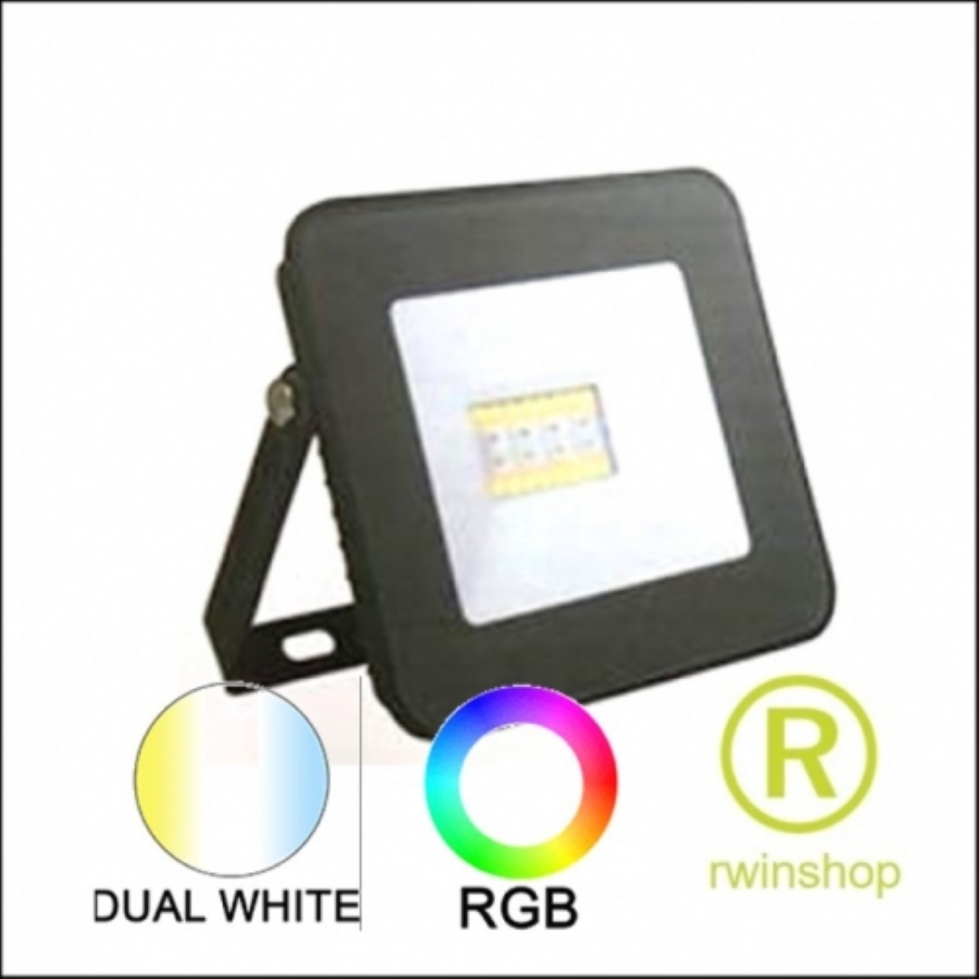 RGB-CCT LED Schijnwerper IP65 20 watt via Bluetooth
