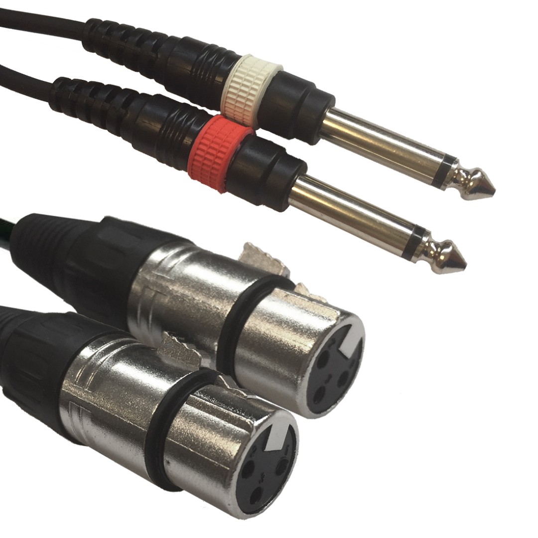 AC-2XF-2J6M/1,5 2x XLR female/2x6,3 Jack