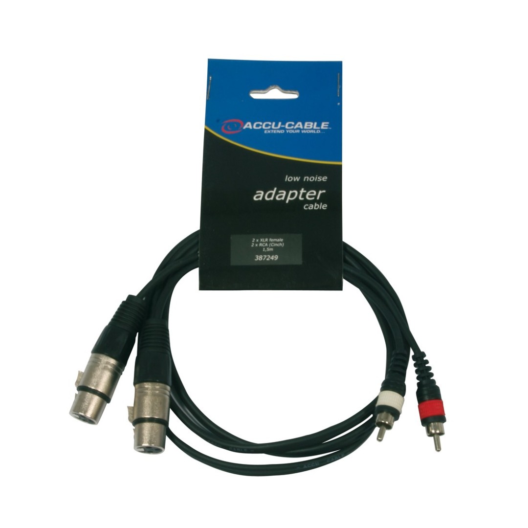 AC-2XF-2R/1,5 2 XLR female to 2 RCA1,5m