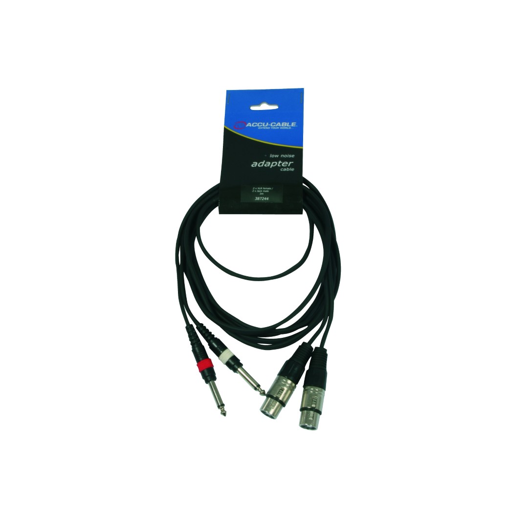 AC-2XF-2J6M/1,5 2x XLR female/2x6,3 Jack