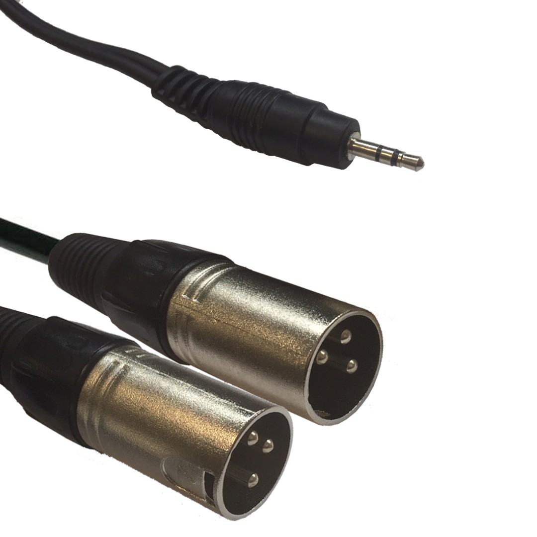AC-J3S-2XM/3 3,5 Jack Stereo to 2x XLR m