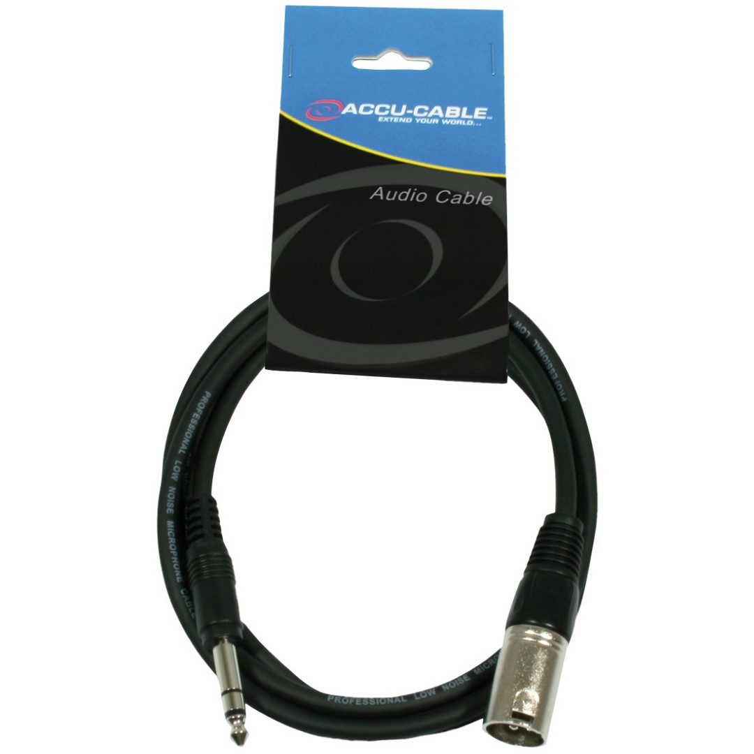 AC-XM-J6S/1,5 XLR male 6,3 Jack Stereo