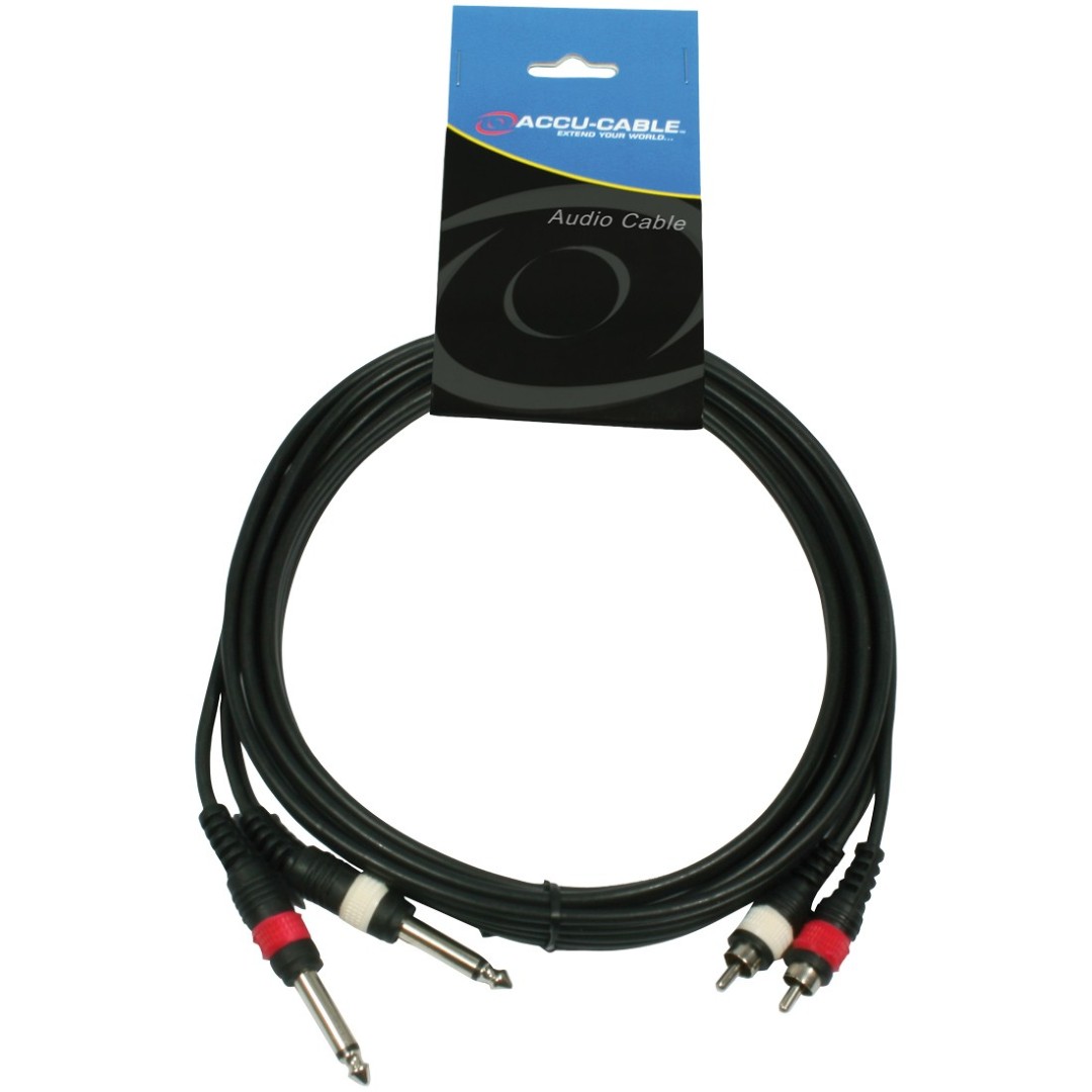 AC-2R-2J6M/1,5 RCA 2x mono 6,3 Jack 1,5m