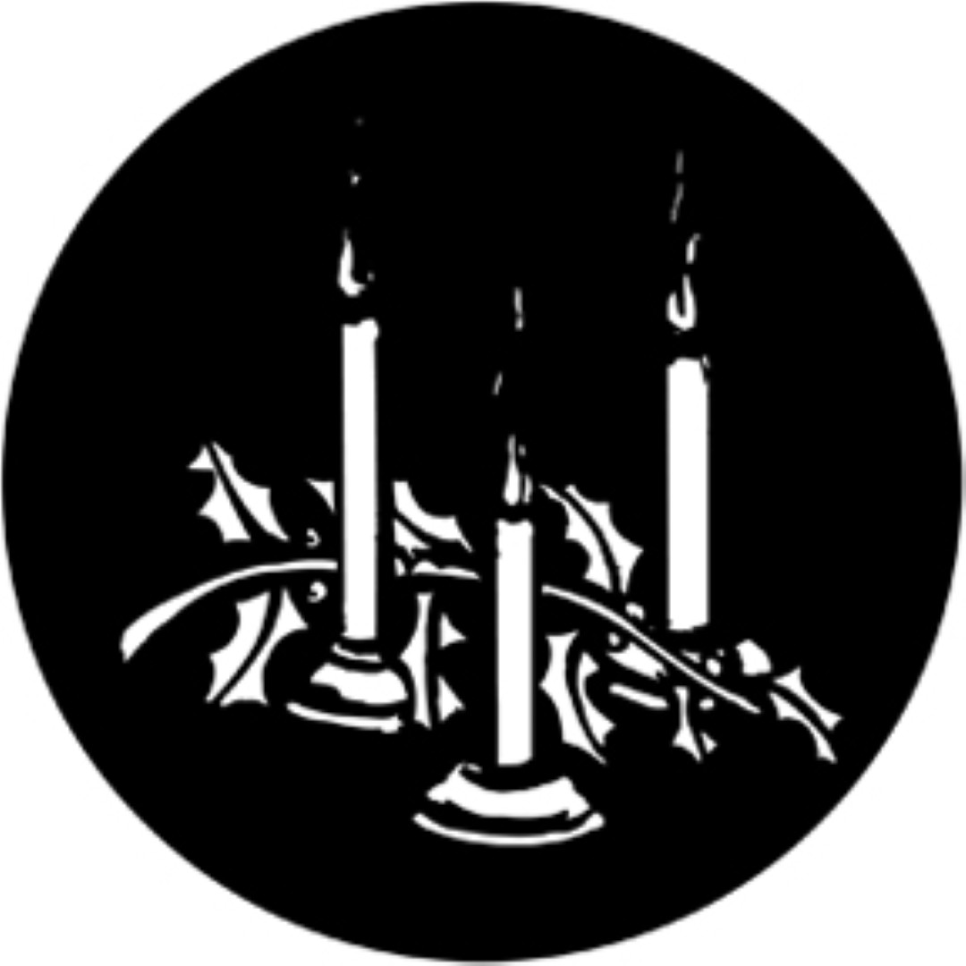 Gobo Christmas Candles A-size Kaarsen kerst 78010 kerststukje