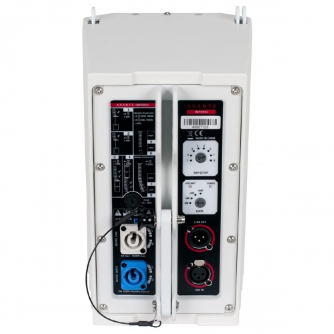 Geluidsbox Actief 2 x 4.75 inch 240 Watt RMS 117 dB piek wit