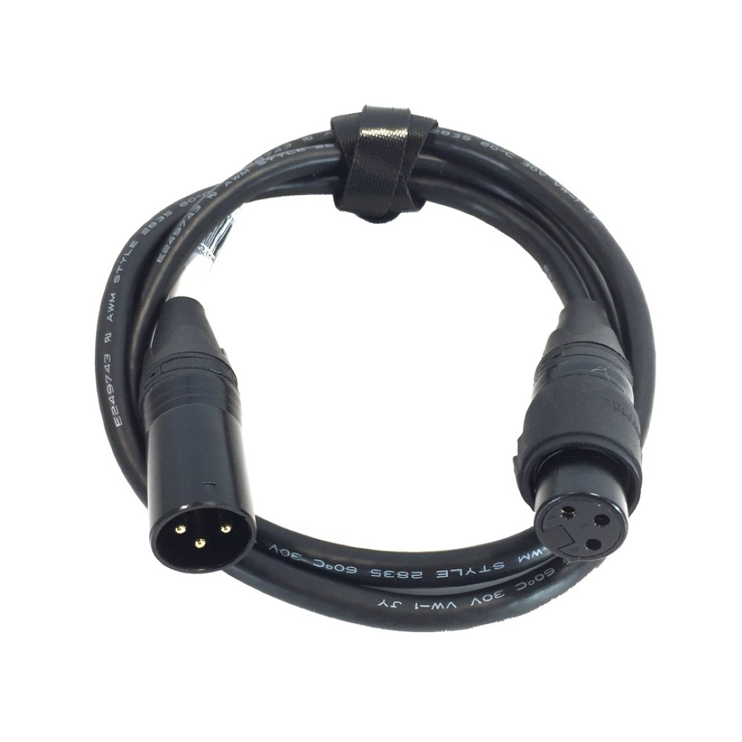 DMX 3pin IP65 1,0m STR