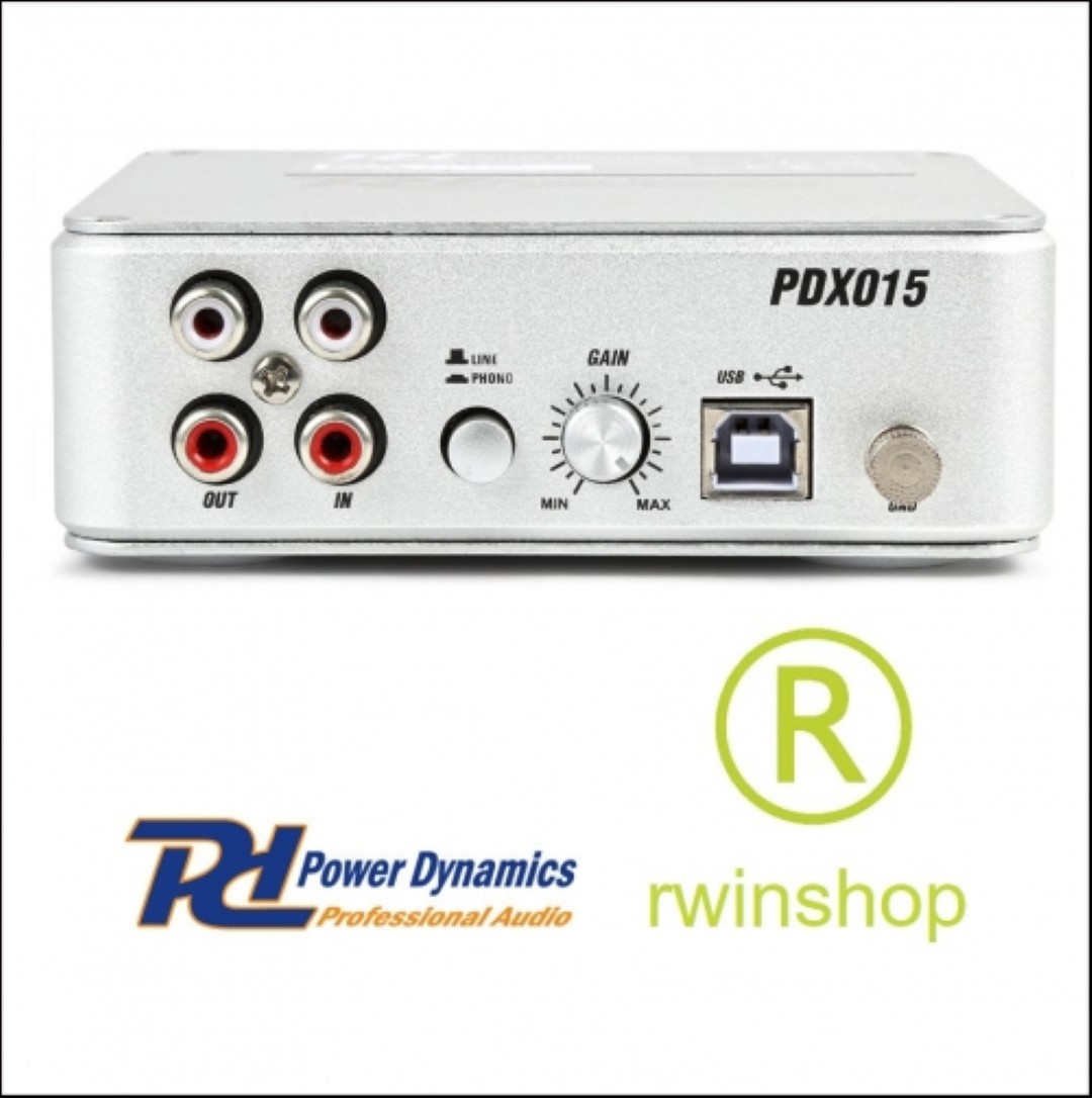 Draaitafel voorversterker PDX015 USB Phono Voorversteker met Software
