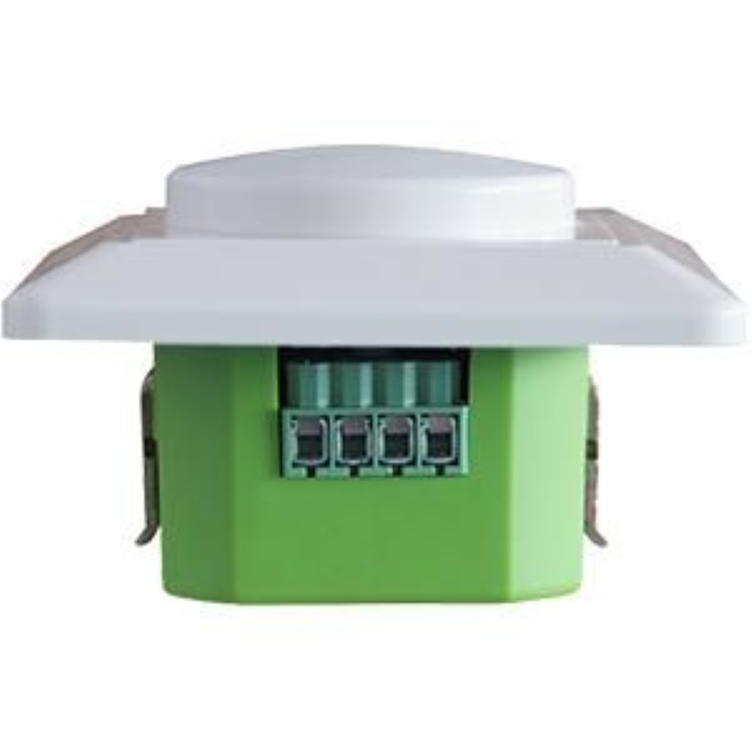LED dimmer element 0-150W EcoDim fase afsnijding met afdekplaat en draaiknop wit